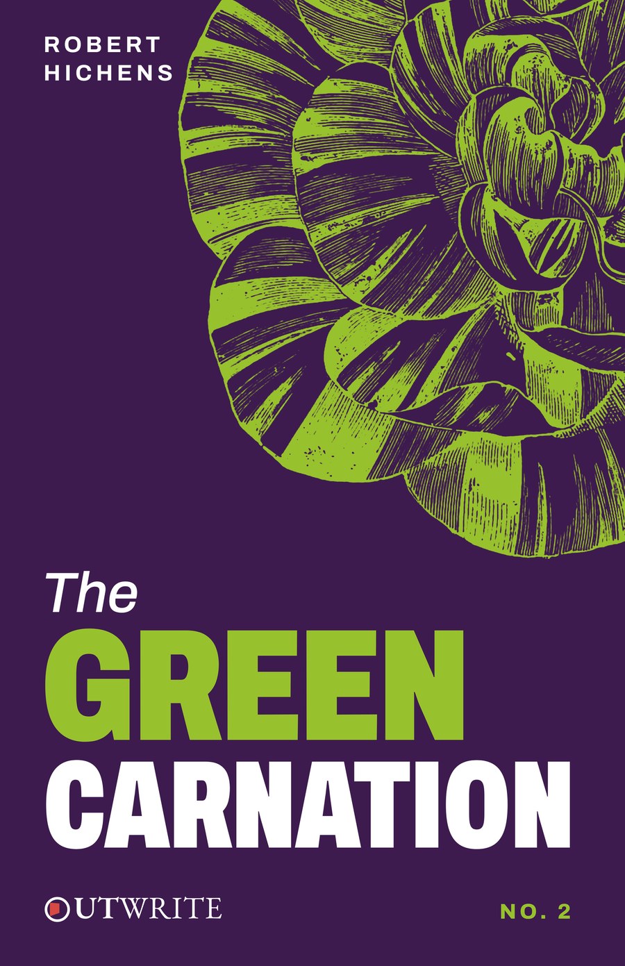 The Green Carnation by Robert Hichens — OutWrite Books Modern Edition cover